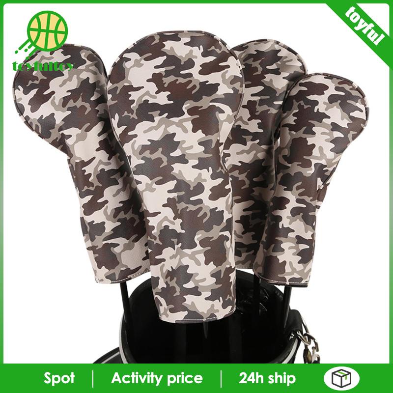 Set 4 Vỏ Bọc Đầu Gậy Đánh Golf Bằng Da Cho Nữ