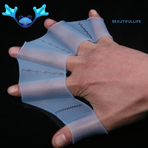 Găng Tay Bơi Lội Bằng Silicone Có Màng Bọc Ngón Tay Ếch