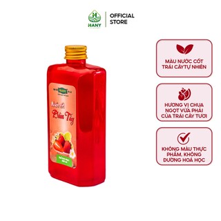 Nước cốt dâu tây hany đặc sản đà lạt giải nhiệt mùa hè chai 300ml