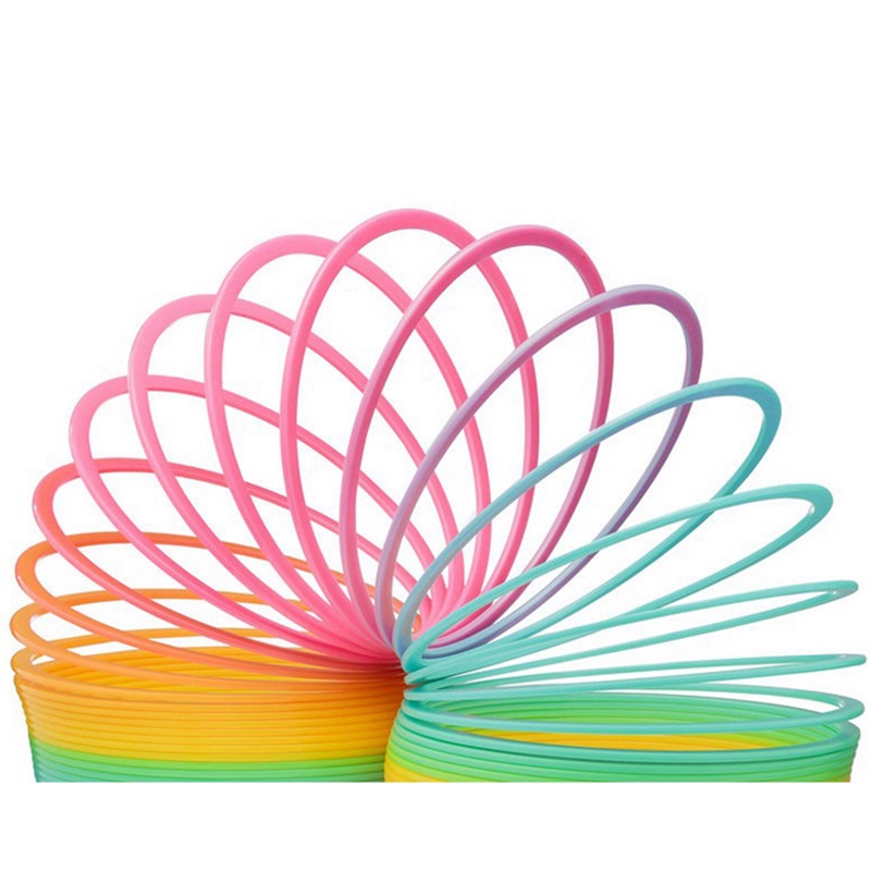 Đồ Chơi Lò Xo Bằng Nhựa Nhiều Màu Sắc Vui Nhộn Cho Bé