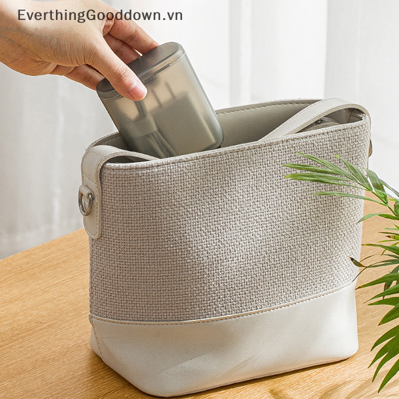 Everthinggooddown Hộp Đựng Dây Cáp Tai Nghe Trang Sức Đồng Xu Đi Du Lịch vn