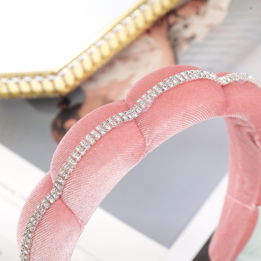 Băng Đô Nhung Đính Đá Thời Trang Hàn Quốc Cho Nữ