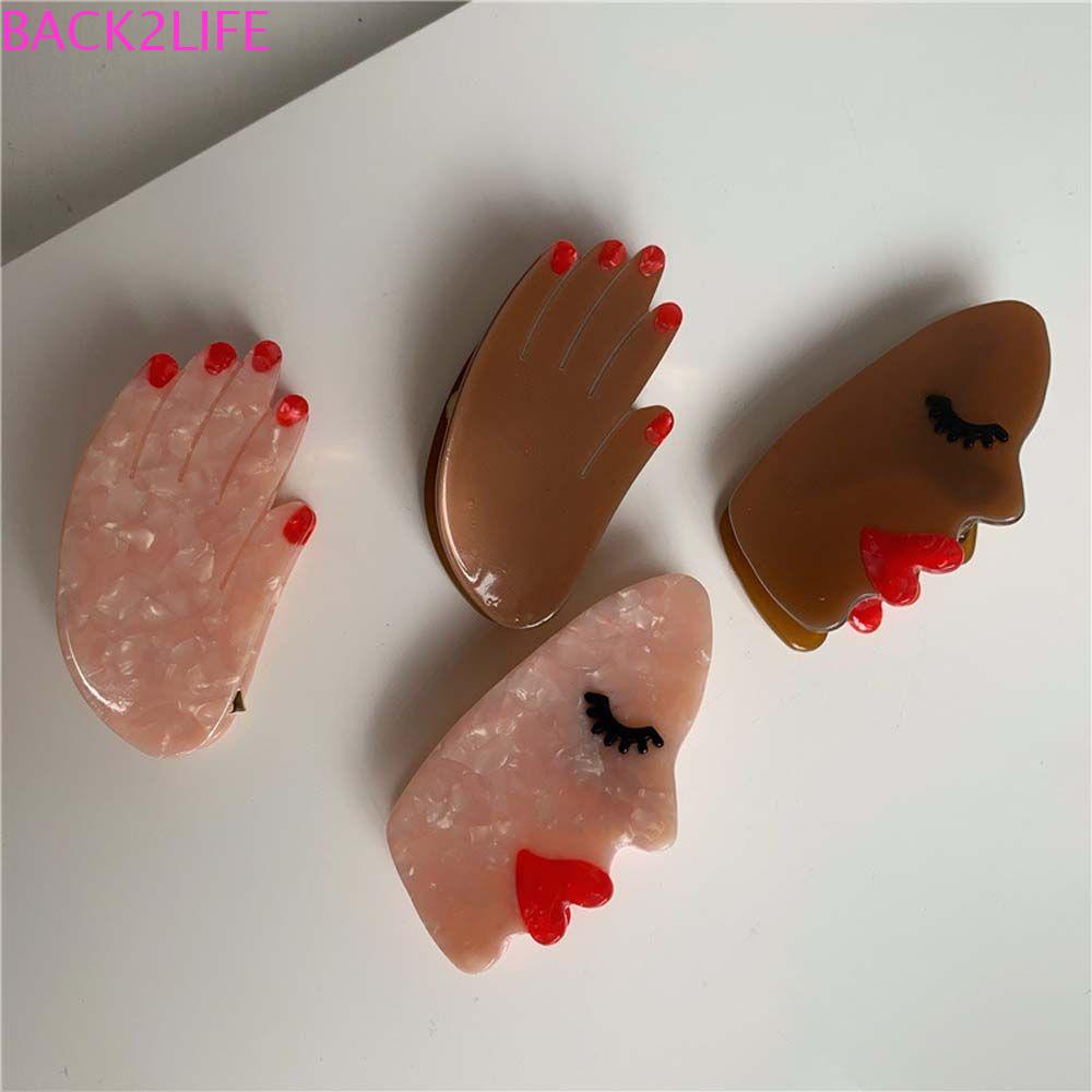 Set 2 Kẹp Tóc Hình Bàn Tay Dễ Thương Cho Nữ