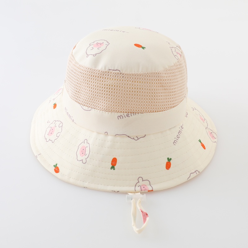 Mũ Chống Nắng Phối Lưới Thoáng Khí Thời Trang Mùa Hè Dành Cho Bé