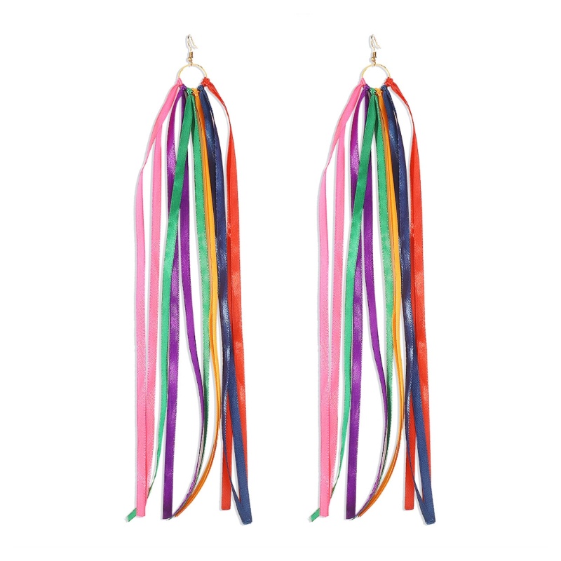 Bông Tai Dạng Tua Rua Nhiều Màu Sắc Phong Cách Bohemian