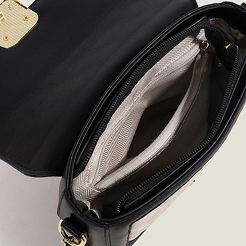 Túi Đeo Chéo Hình Vuông Nhỏ Thiết Kế Hình Thoi Màu Sắc Tương Phản Thời Trang Cao Cấp Cho Nữ