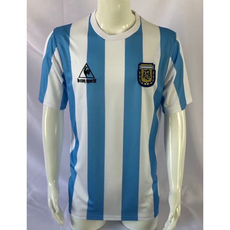 Áo Thun Đá Banh Tay Ngắn Mau Khô Phong Cách Vintage 1986 Argentina