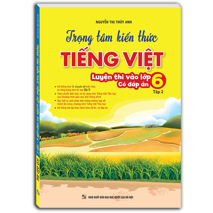 Sách - Combo 2c - Trọng tâm kiến thức tiếng việt (luyện thi vào lớp 6) trọn bộ (có đáp án) | BigBuy360 - bigbuy360.vn