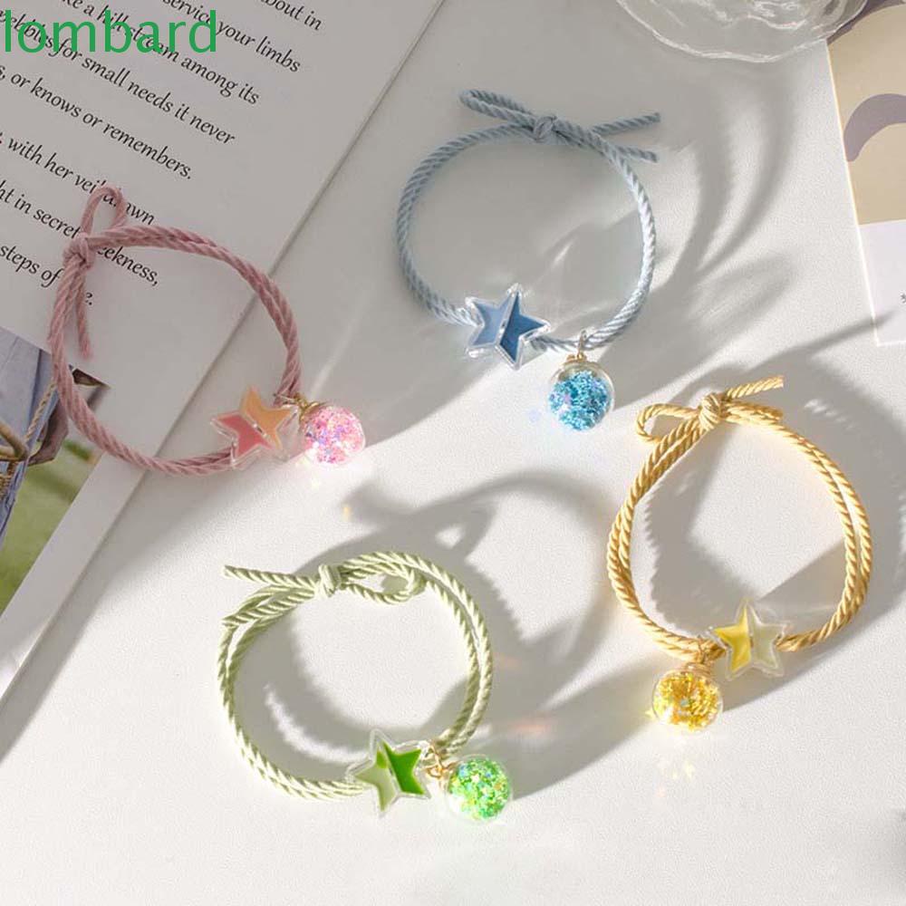 Dây Cột Tóc Cao Su Họa Tiết Hành Tinh Ngôi Sao Dễ Thương Cho Nữ