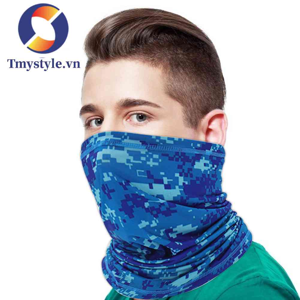 Khăn Trùm Mặt Nạ Vải Lụa Lạnh Co Giãn Thoáng Khí Chống Tia UV