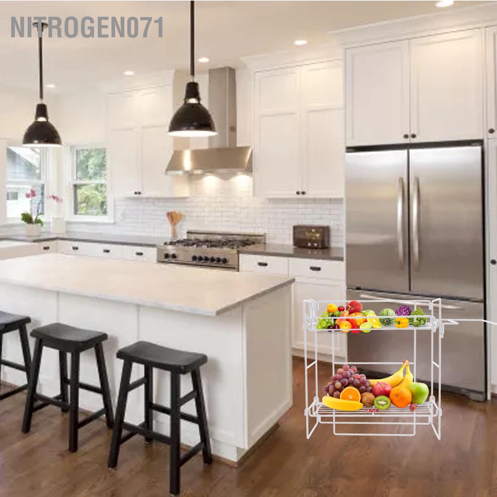 Kệ nhà tắm, nhà bếp inox đen vuông 2 tầng - Giá Đựng Đồ Có Móc Keo Dán - Nitrogen071