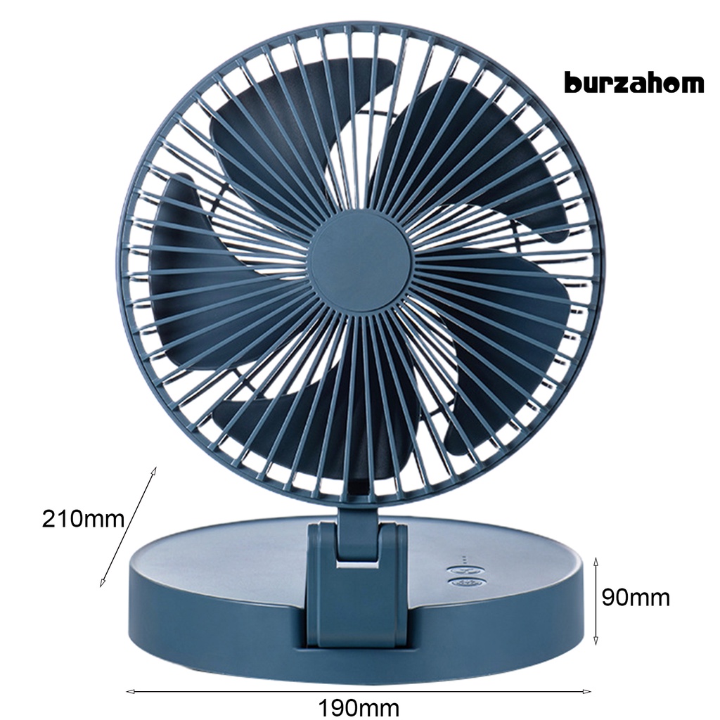 Quạt Để Bàn 4000mAh 3 Tốc Độ Tùy Chỉnh Kèm Sạc USB Tiện Dụng Cho Văn Phòng