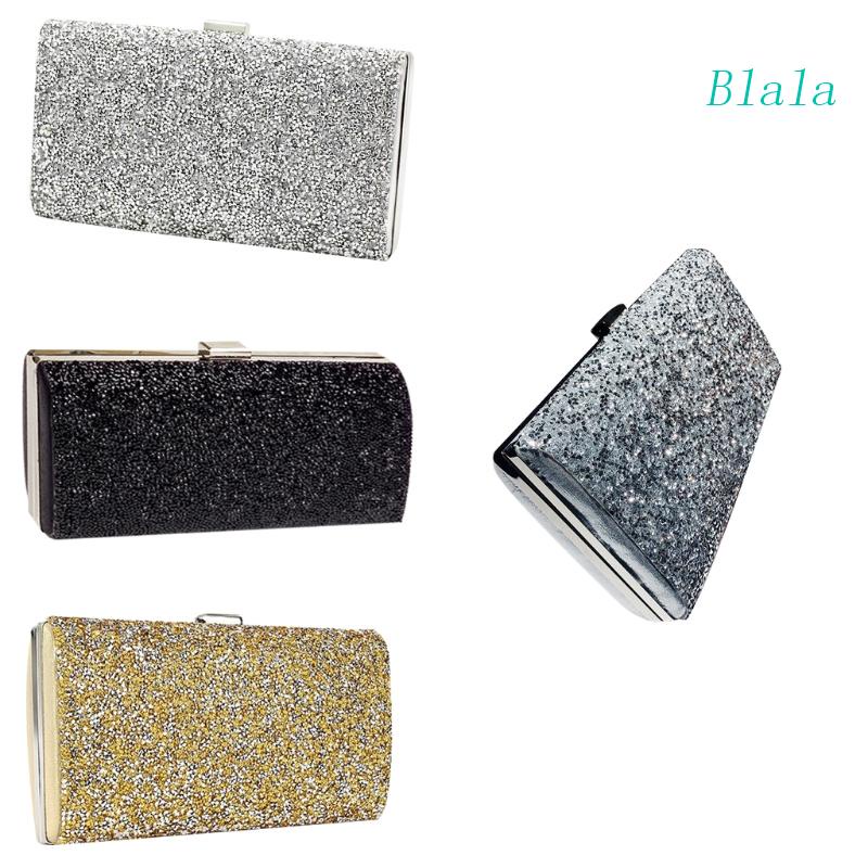 Ví Cầm Tay Đính Đá Lấp Lánh Phong Cách Retro Thời Trang Dự Tiệc Cho Nữ