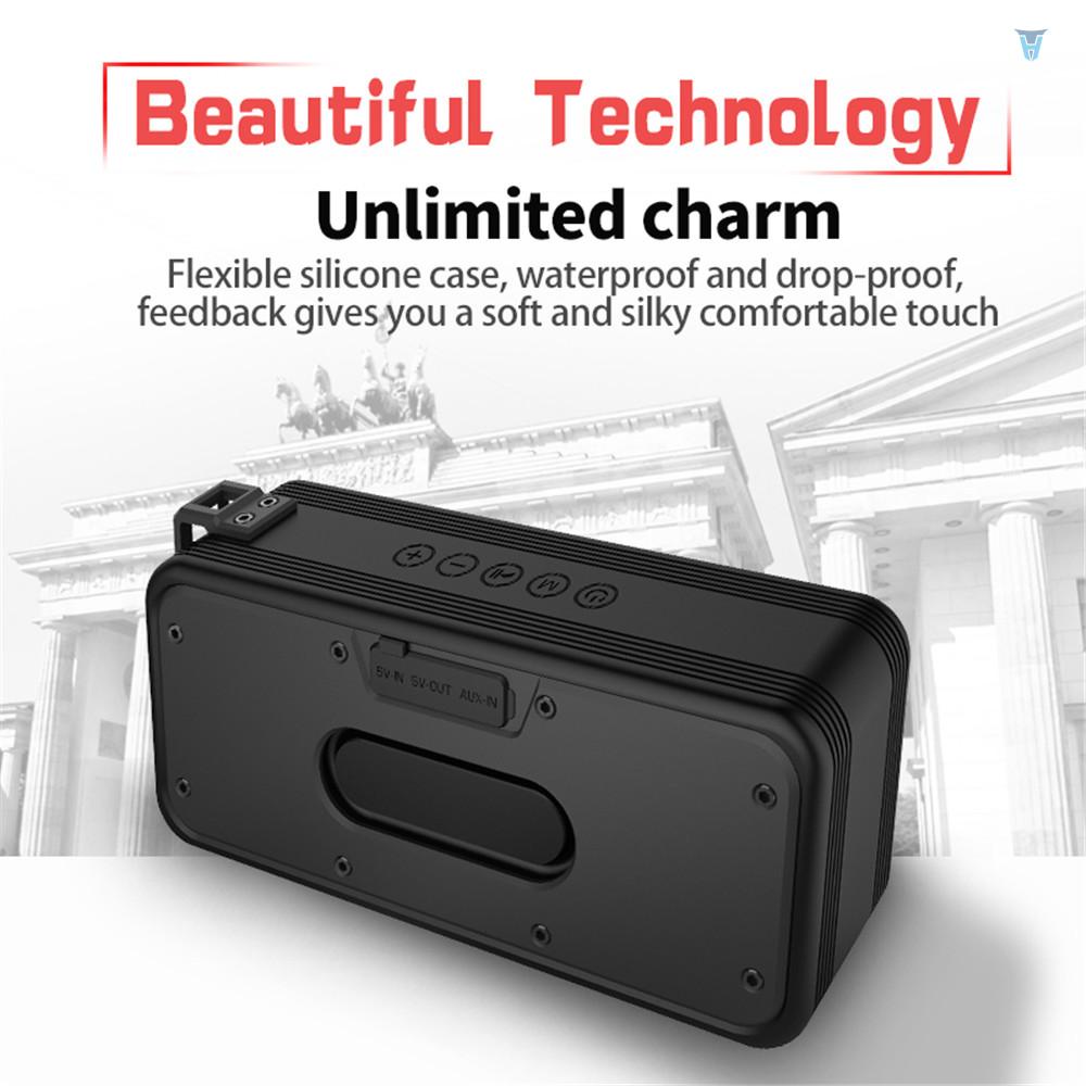 Loa Bluetooth Không Dây X7 IPX7 TWS 20W Âm Thanh Siêu Trầm Hỗ Trợ Ổ Đĩa AUX Có Thể Sạc Lại