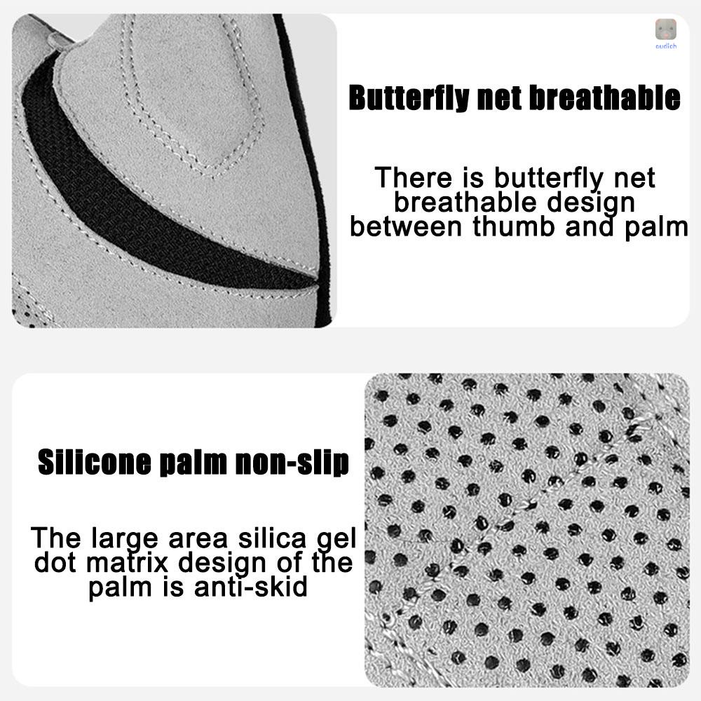 Găng Tay Thể Thao Hở Ngón Hấp Thụ Sốc Thoáng Khí