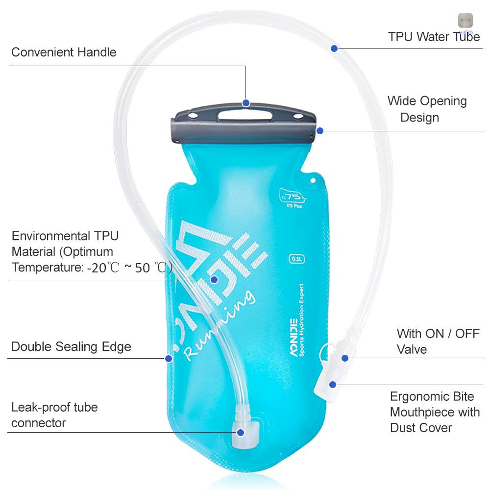 Túi Đựng Nước Thể Thao 750ml Bằng TPU Không BPA