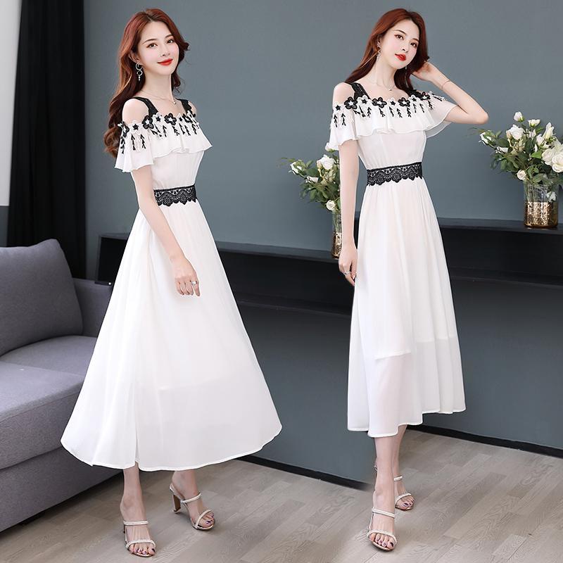 Đầm Hai Dây Mỏng Thời Trang Mùa Hè Hàn Quốc 2023 Cho Nữ