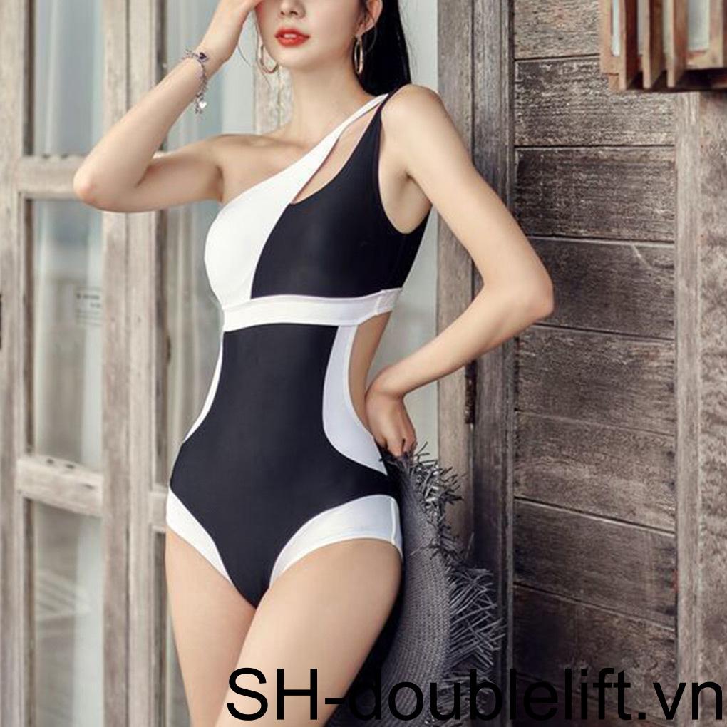 Đồ Bơi Một Mảnh Hở Lưng Có Đệm Mút Màu Sắc Nổi Bật Cho Nữ