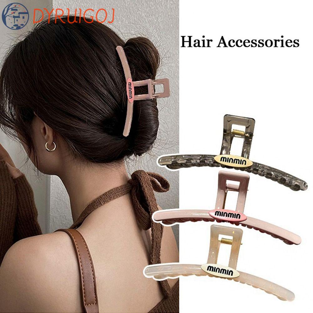 Kẹp Tóc Lớn Họa Tiết Hình Học Màu Sắc Kẹo Ngọt Phong Cách Hàn Quốc