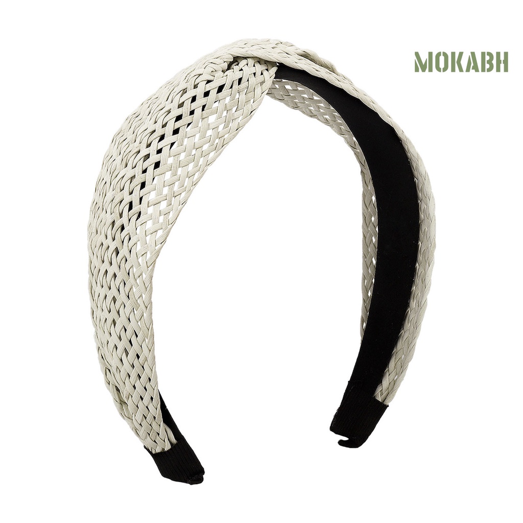 Băng Đô Cài Tóc Màu Trơn Chống Rơi Phong Cách Bohemian Dành Cho Nữ