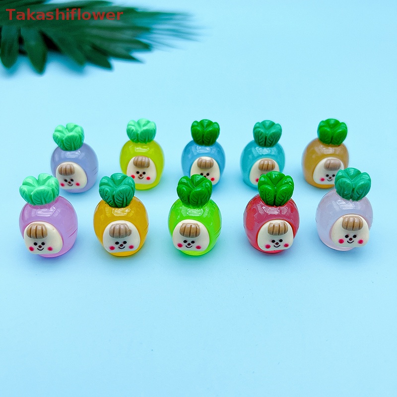 Bộ 2 Cà Rốt Hoạt Hình Mini Phát Sáng Dùng Trang Trí Tiểu Cảnh