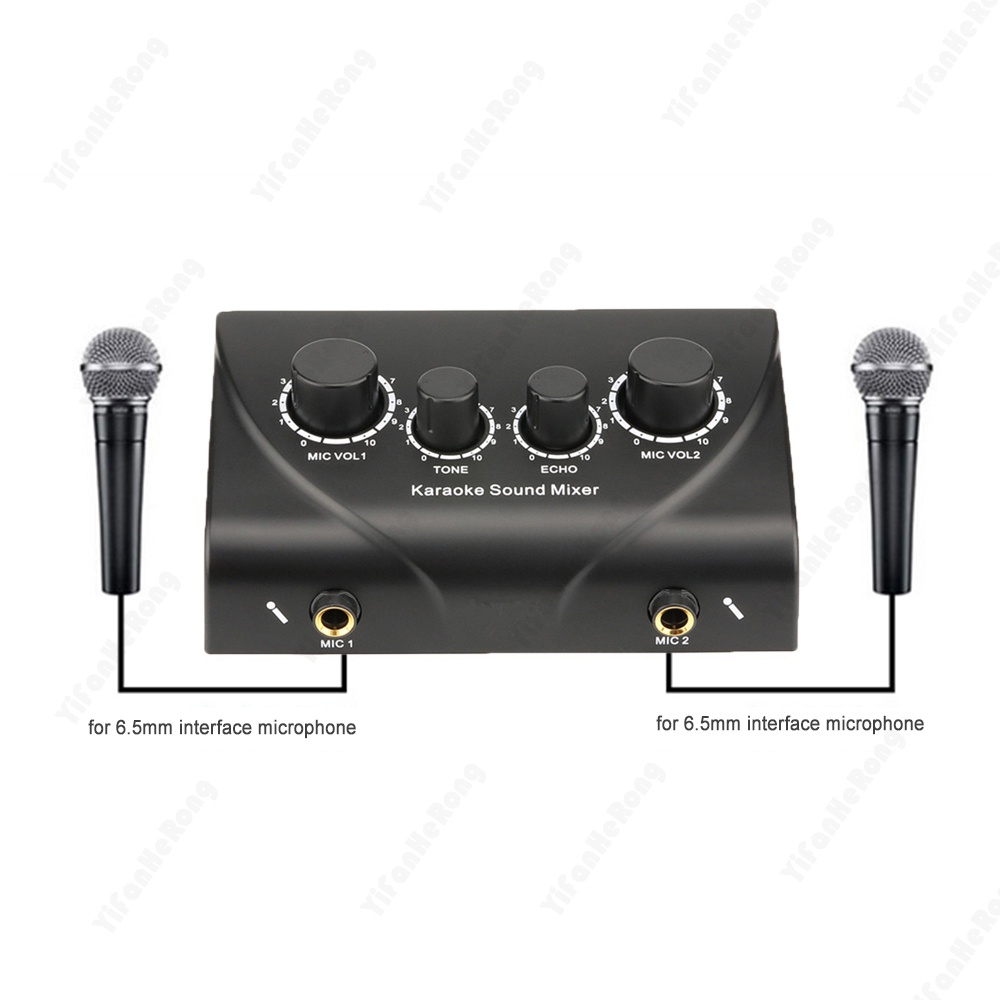 Bộ Trộn Âm Thanh Đầu Vào Micro Karaoke Chuyên Dụng