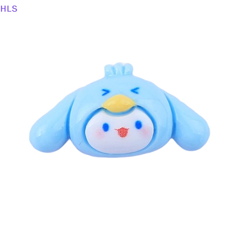 Bộ 10 Phụ Kiện Nam Châm Hình Chú Chó Trắng Dễ Thương Dùng Trang Trí Điện Thoại / Kẹp Tóc DIY