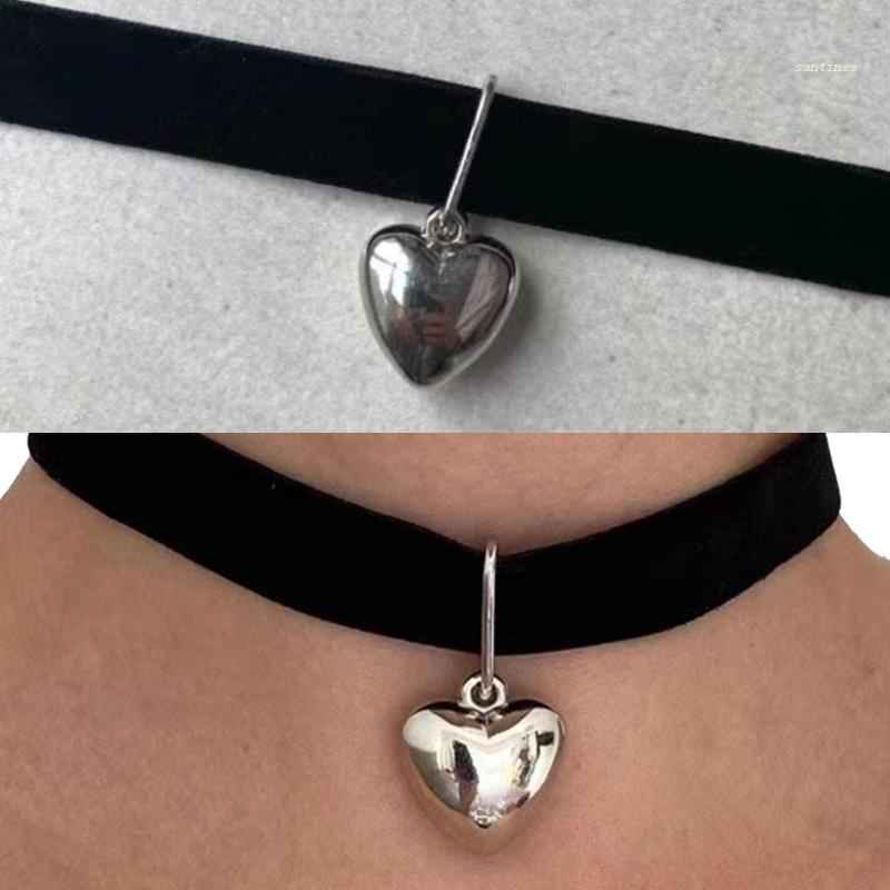 Vòng Cổ Choker Nhiều Lớp Mặt Hình Ngôi Sao / Trái Tim Phong Cách Hip Hop Y2k
