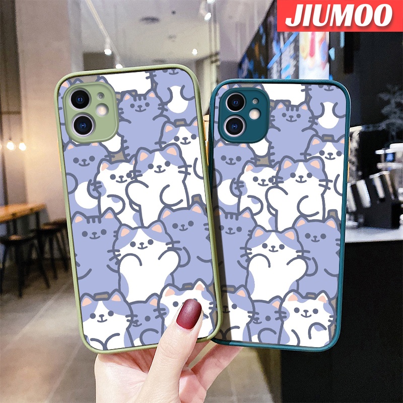 Ốp Điện Thoại Silicone Trong Suốt Nhám Chống Sốc In Hình Mèo Hoạt Hình Dễ Thương Cho Realme 3 3i 3 Pro