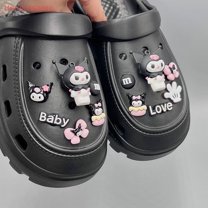 1 Bộ Phụ Kiện Trang Trí Giày Hình Hoa Hoạt Hình Tháo Rời Được DIY