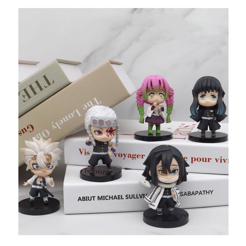 Bộ 5 Mô Hình Nhân Vật Tanjirou Zenitsu Shinobu Hoạt Hình Demon Slayer