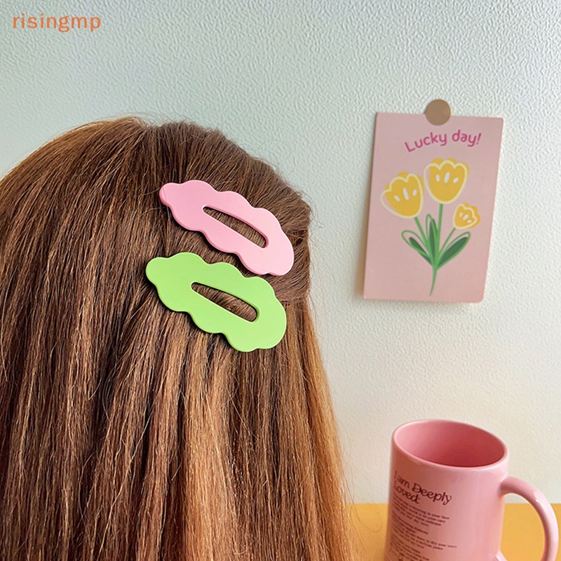 Set 2 Kẹp Tóc Hình Đám Mây Nhiều Màu Dễ Thương Cho Bé Gái
