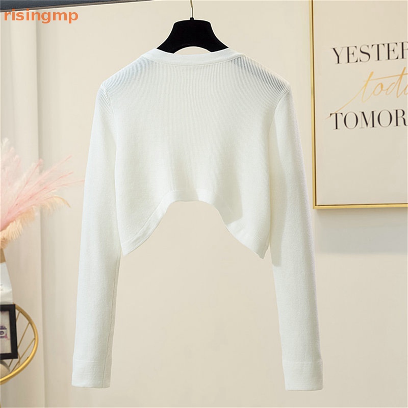 Áo Cardigan Màu Trơn Thoáng Khí Phong Cách Hàn Quốc Thanh Lịch Cho Nữ