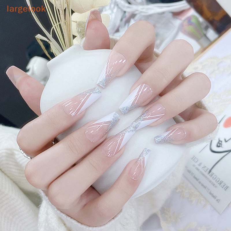 Bộ 24 Móng Tay Giả Múa Ba Lê Dạng Nhấn