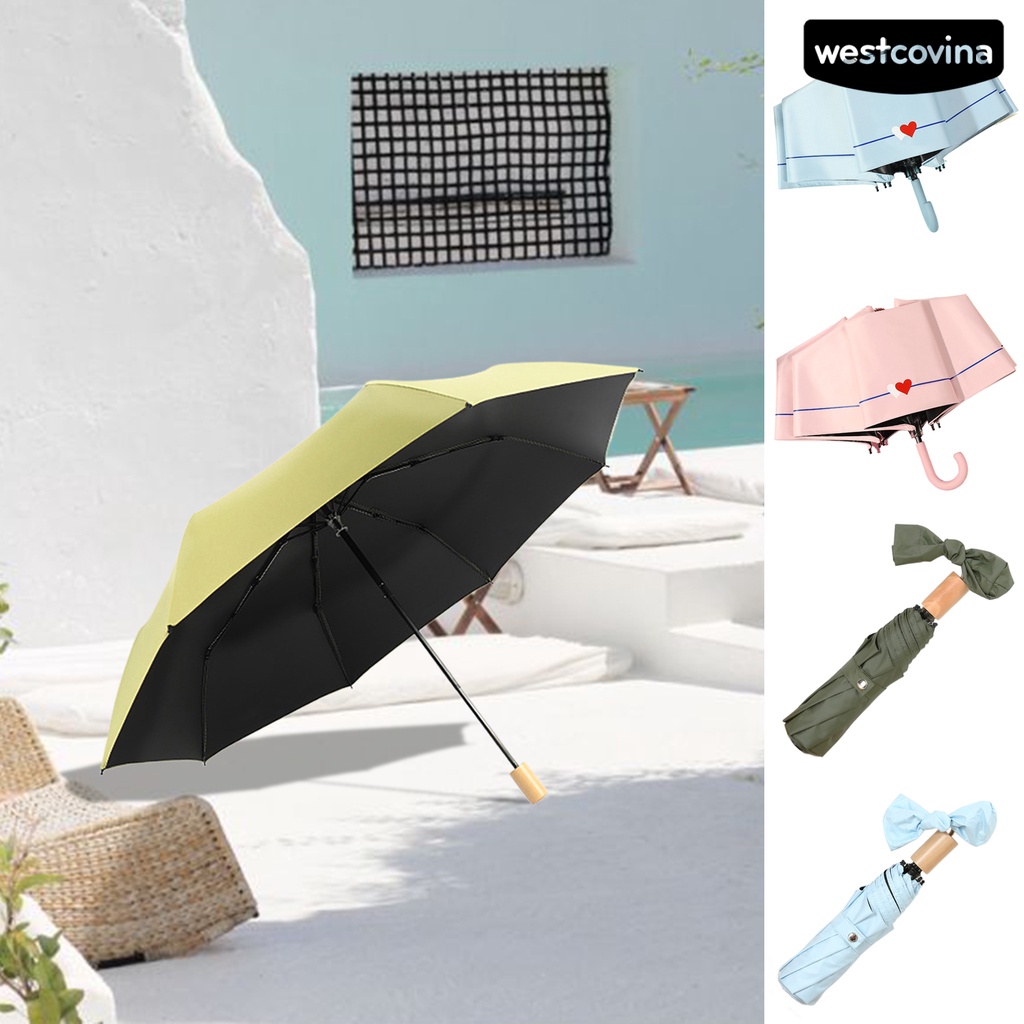 [COD]☁Dù Gấp Gọn Chống Gió Gọn Nhẹ 8 Gia Cố Với Tay Cầm Tiện Dụng Cho Nữ