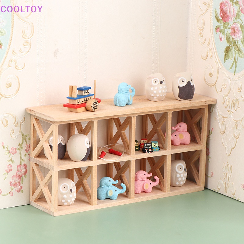 1 Bộ Giá Đỡ Trưng Bày Mô Hình Chim Cú / Voi / Chim Cú Trang Trí Nội Thất Nhà Búp Bê 1: 12