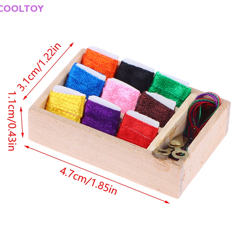 Cooltoy 1 Mô Hình Hộp Kéo May Vá Thu Nhỏ Trang Trí Nhà Búp Bê 1: 12