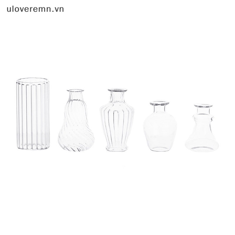 1 Bình Hoa Thủy Tinh Mini Tỉ Lệ 1 / 6 Hoặc 1 / 12 Trang Trí Nhà Búp Bê