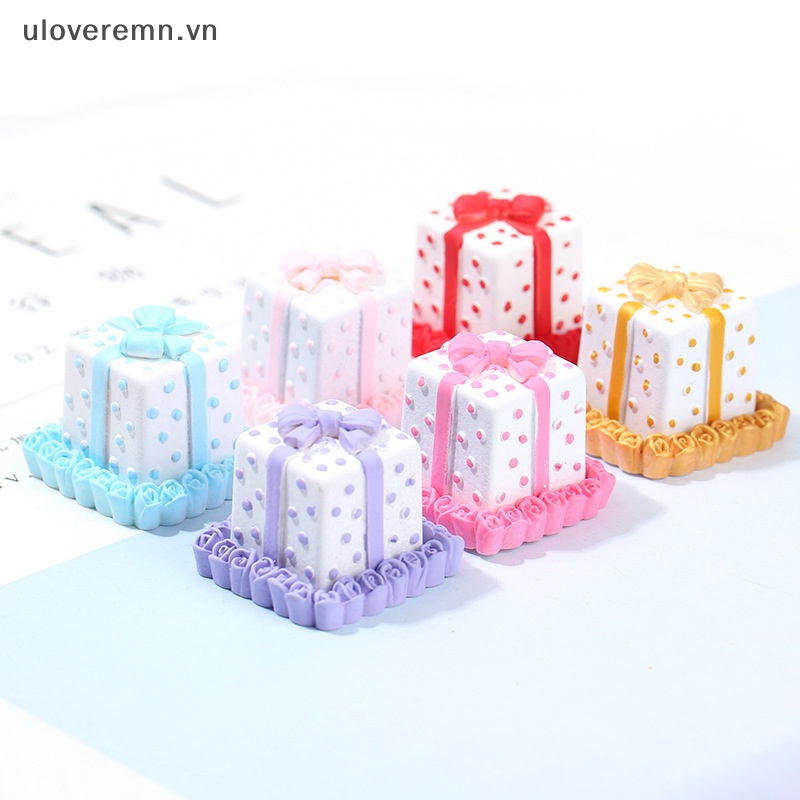 Uloveremn Mô Hình Bánh Kem mini Tỉ Lệ 1: 12 Trang Trí Nhà Búp Bê