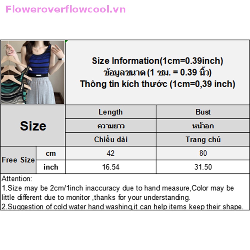Áo Croptop Dệt Kim Không Tay Dáng Ôm In Họa Tiết Kẻ Sọc Kiểu Vintage Thời Trang Mùa Hè Cho Bạn Gái