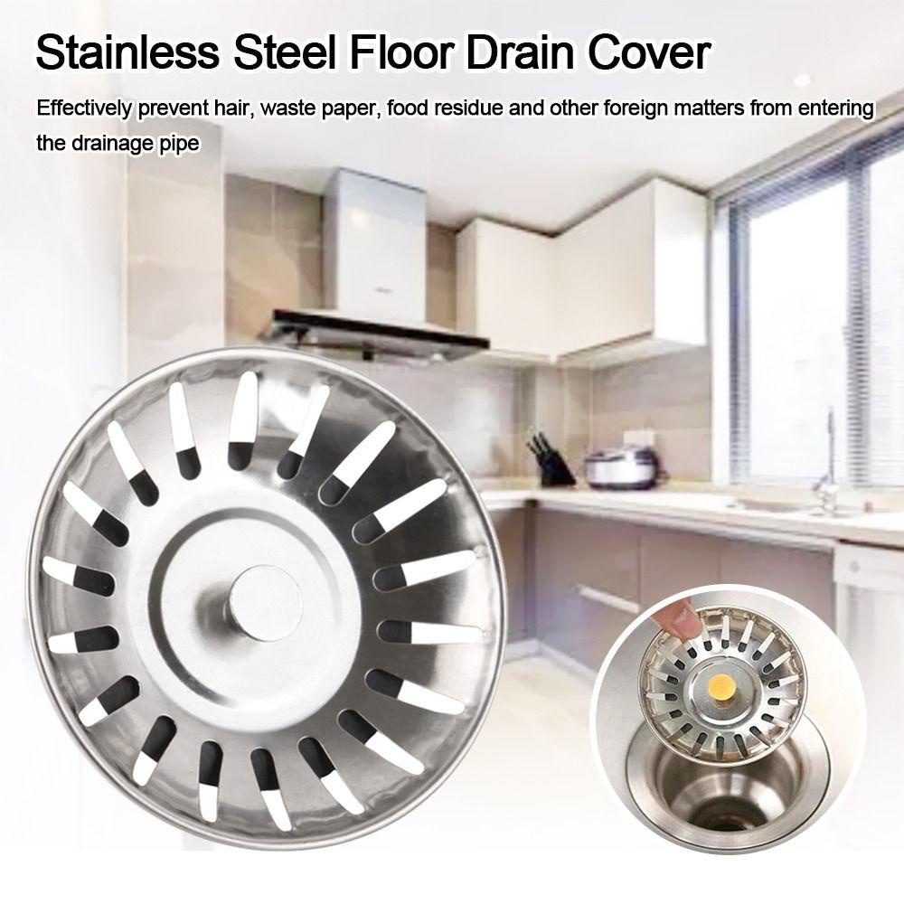 1 Bộ 2 Miếng Lọc Rác Bồn Rửa Chén Bằng Inox