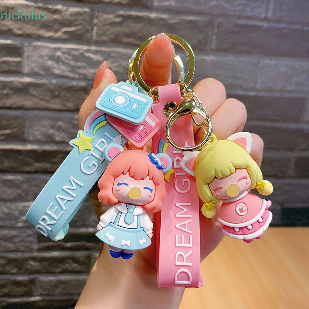 Móc Khóa Hình Búp Bê Hoạt Hình NICKOLAS Jungle Girl Dễ Thương