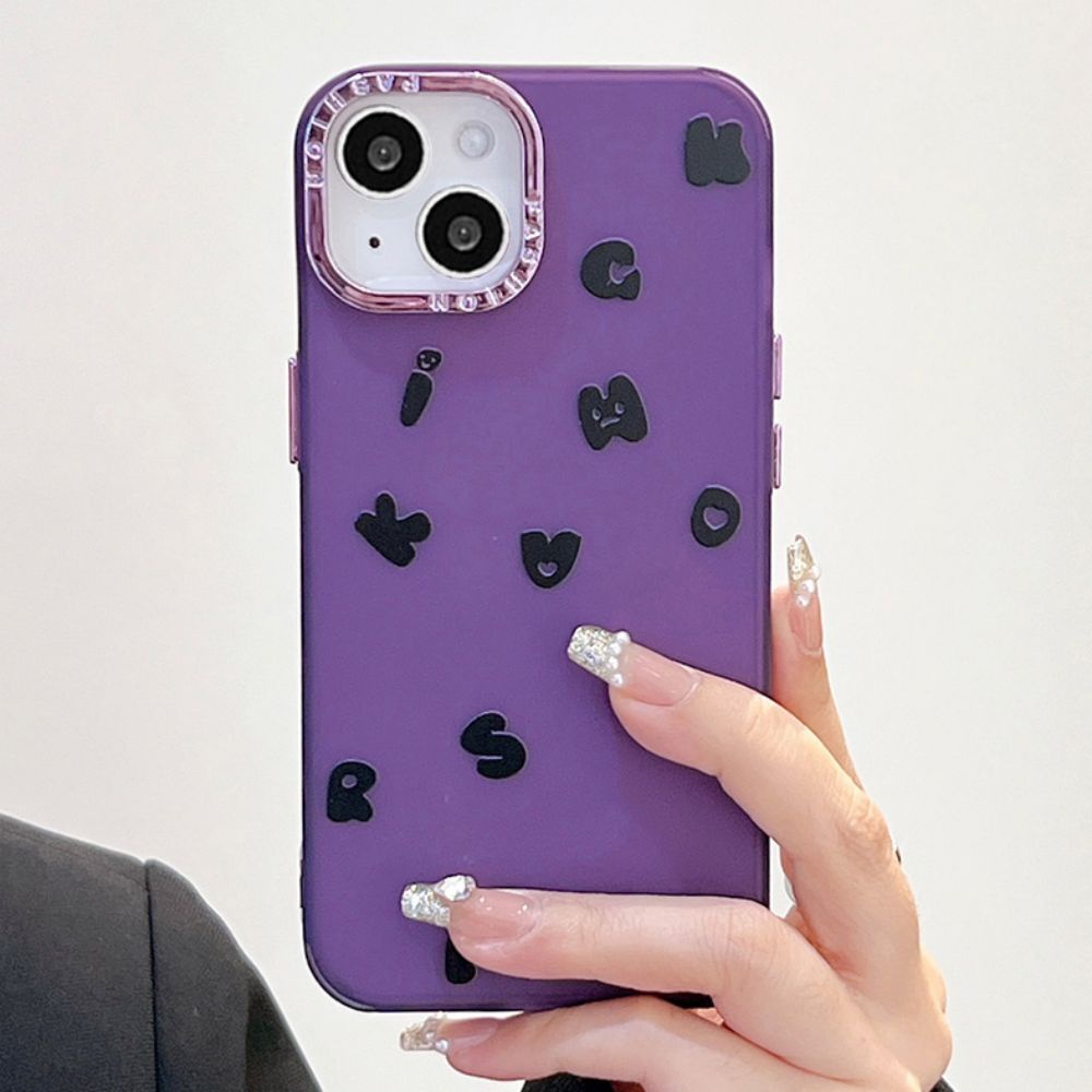 Ốp Điện Thoại TPU Mềm Chống Sốc Bảo Vệ Ống Kính In Chữ Tiếng Anh Cho IPhone 14 Pro Max 13 12 11 Pro Max XR XS 7 8 Plus