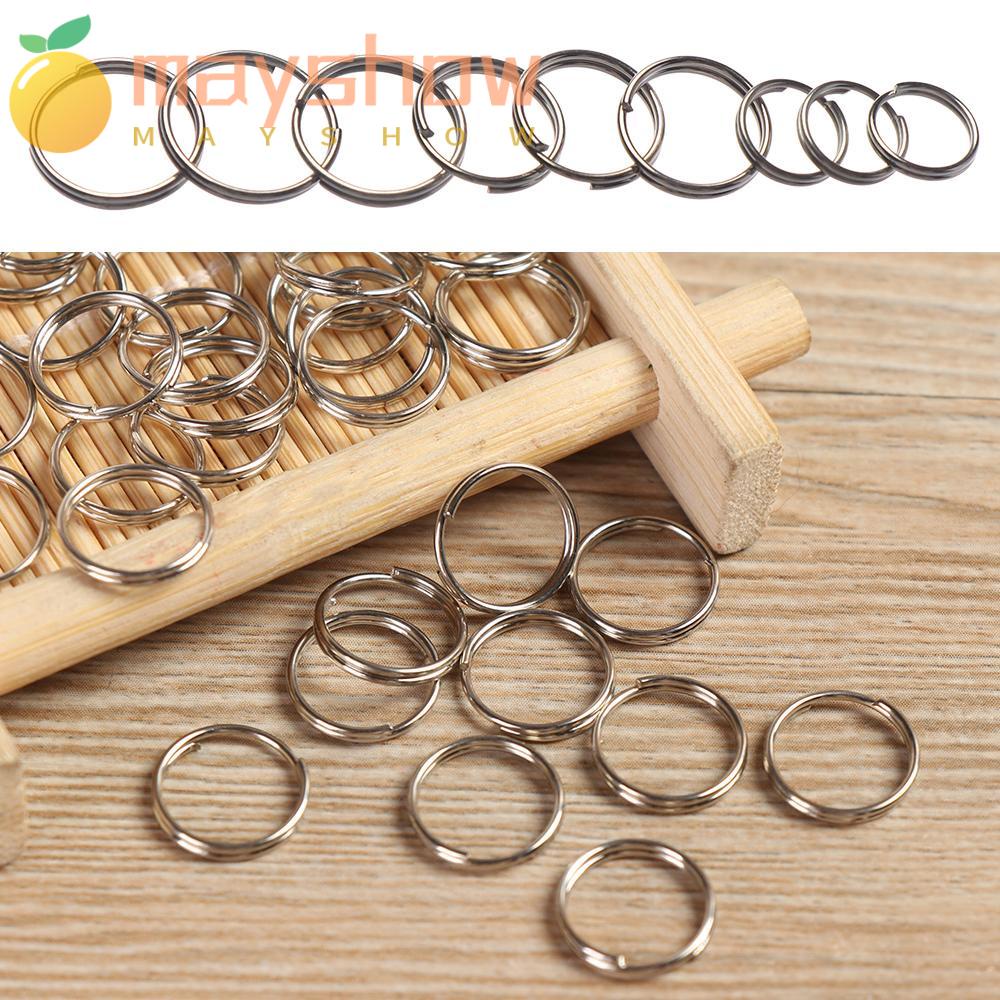 Set 50 Vòng Móc Khóa Bằng Hợp Kim Thép Không Gỉ Dùng Cắm Trại Ngoài Trời