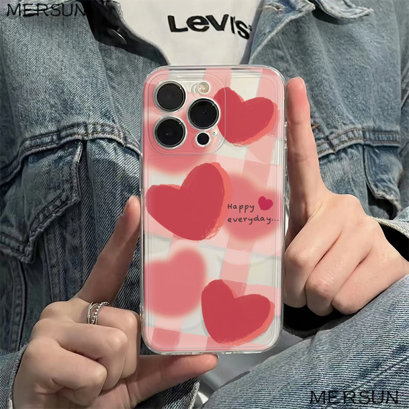 ✅Ốp Điện Thoại Mềm Chống Sốc Hình Trái Tim 13 Phong Cách 78iPhone12 plus 116Inmax iPhone 14pro 7C2G