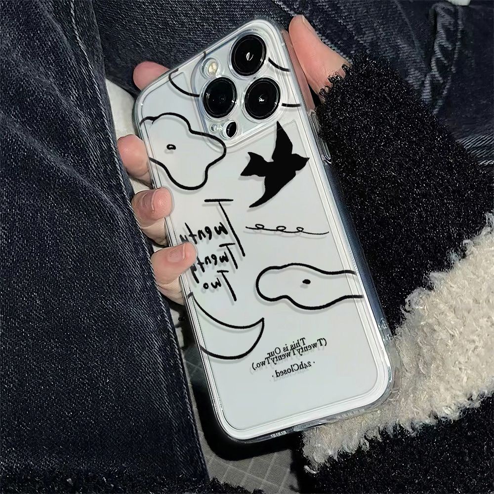 ✅Ốp Điện Thoại Mềm Chống Sốc Phong Cách Đơn Giản Cho Apple Iphone Max78 12 13 11 14pro6ins KLY8