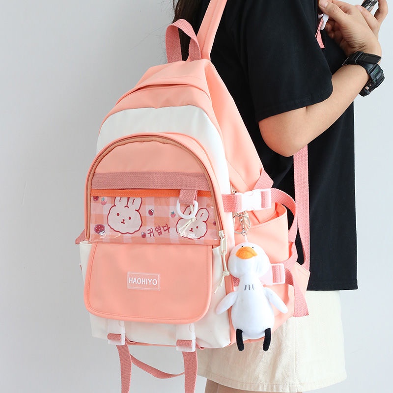 Ba Lô Học Sinh Phong Cách Hàn Quốc Dễ Thương Xinh Xắn Dành Cho Nữ