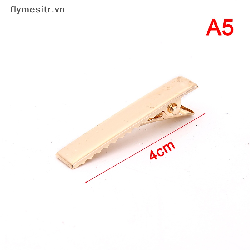 Set 100 Kẹp Tóc Cá Sấu Màu Đen Trơn Thời Trang