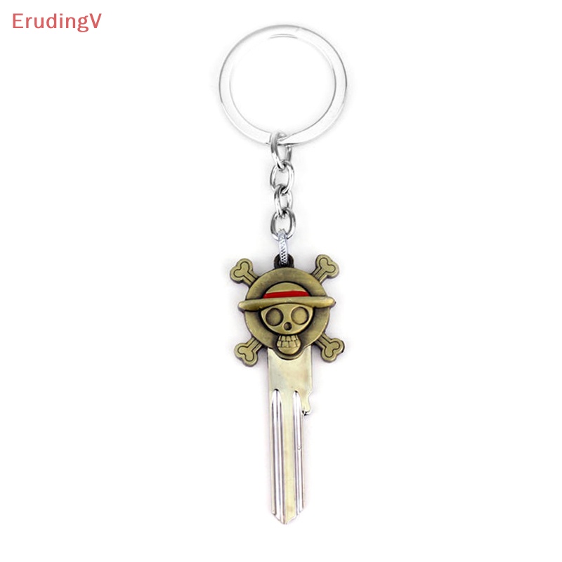 Móc Khóa Kim Loại Hình Nhân Vật Luffy Đội Mũ Rơm Trong Phim Hoạt Hình One Piece