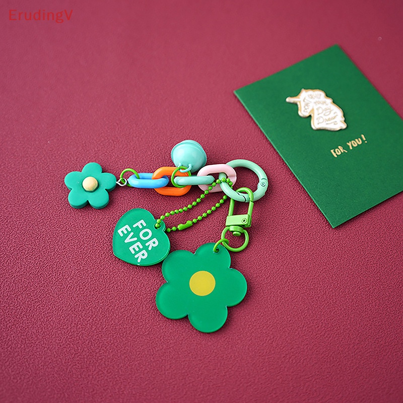 [ErudingV] Móc Khóa / Túi Xách Hình Hoa / Trái Tim Màu Kẹo Sáng Tạo Dễ Thương [Mới]
